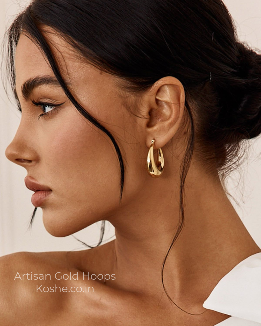 The Artisan Gold Hoops