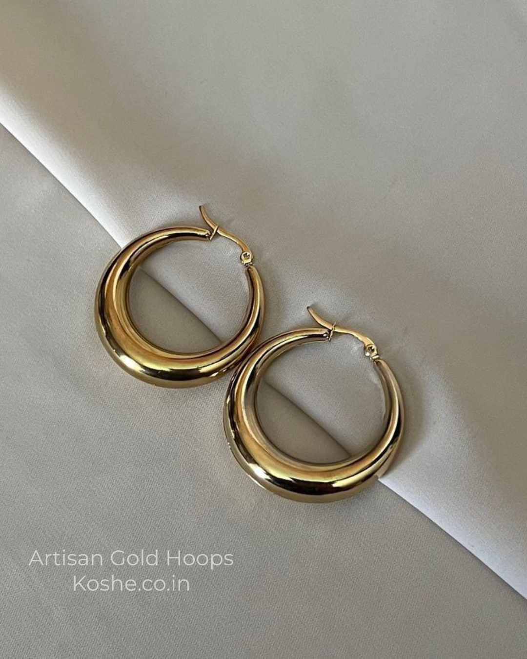 The Artisan Gold Hoops