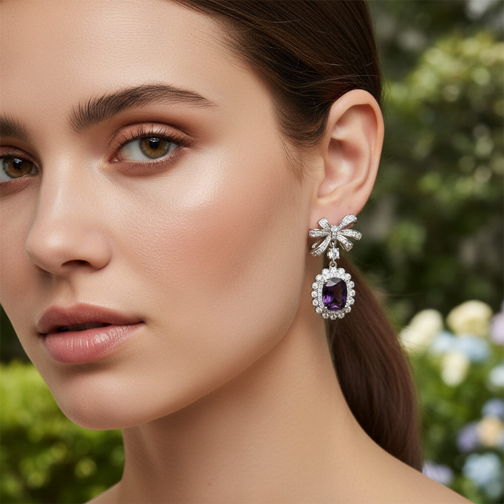 Queen line Bow Drops