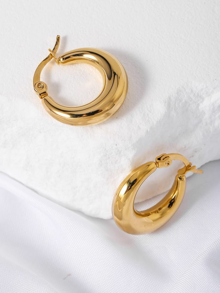 The Artisan Gold Hoops