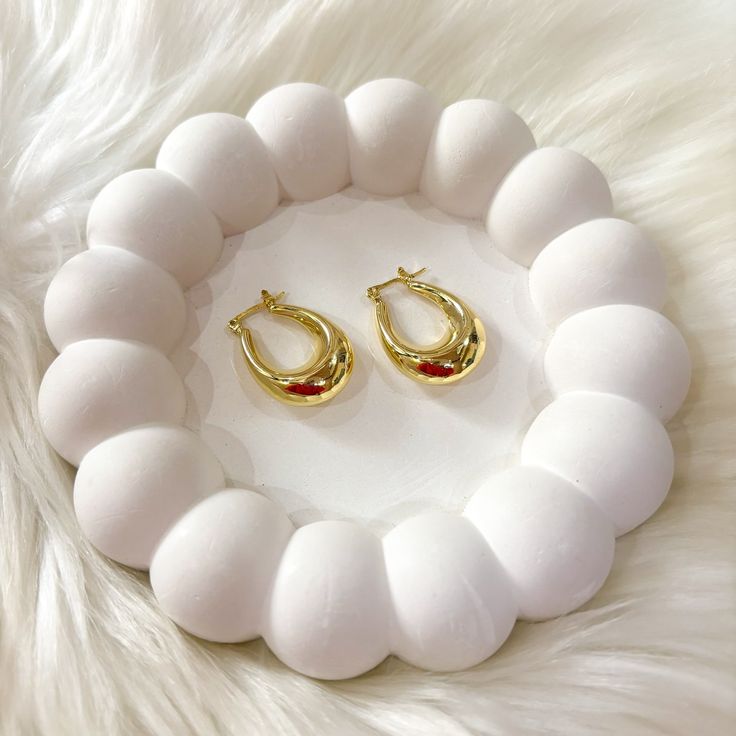 The Artisan Gold Hoops