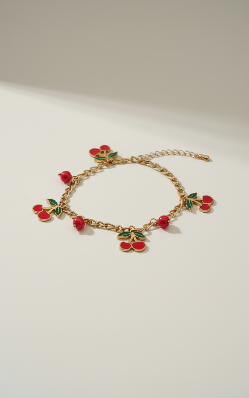 Cherry Charm Bracelet