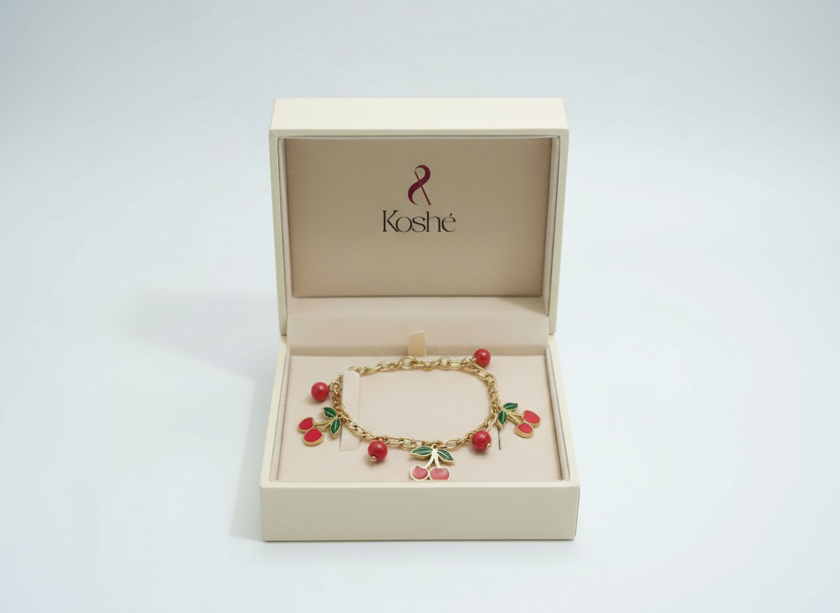 Cherry Charm Bracelet