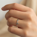 Silver Leaf Desire Ring