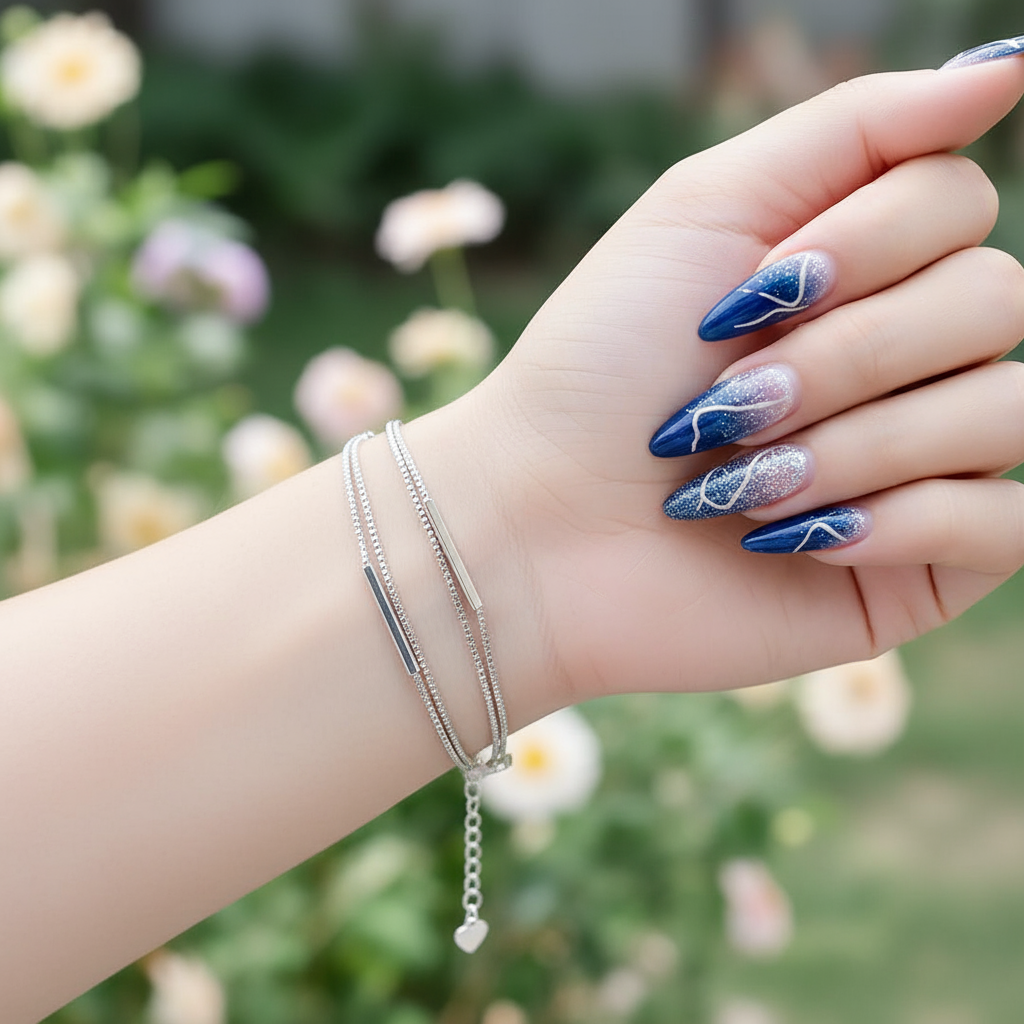 Minimalist Silver Bar Chain