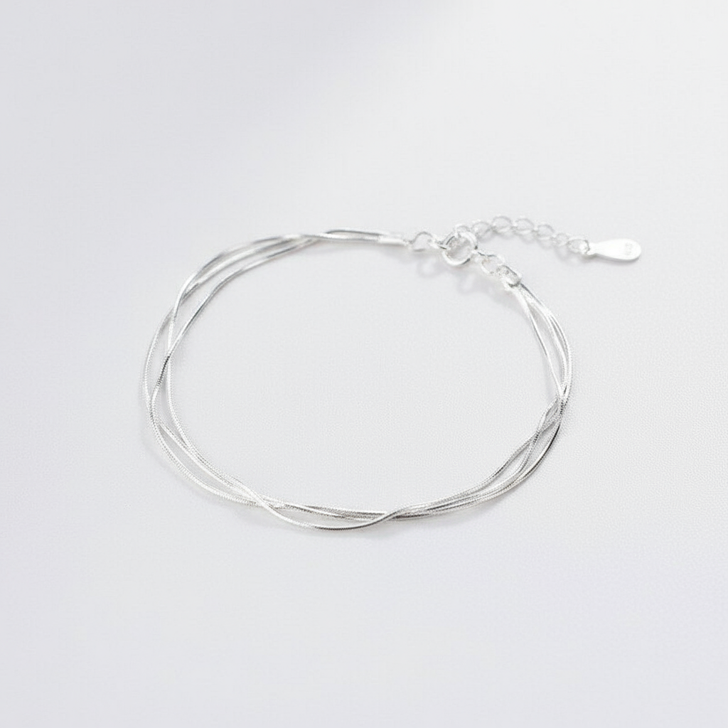 Pure Sterling Silver Twist Bangle