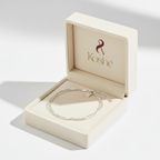 Pure Sterling Silver Twist Bangle