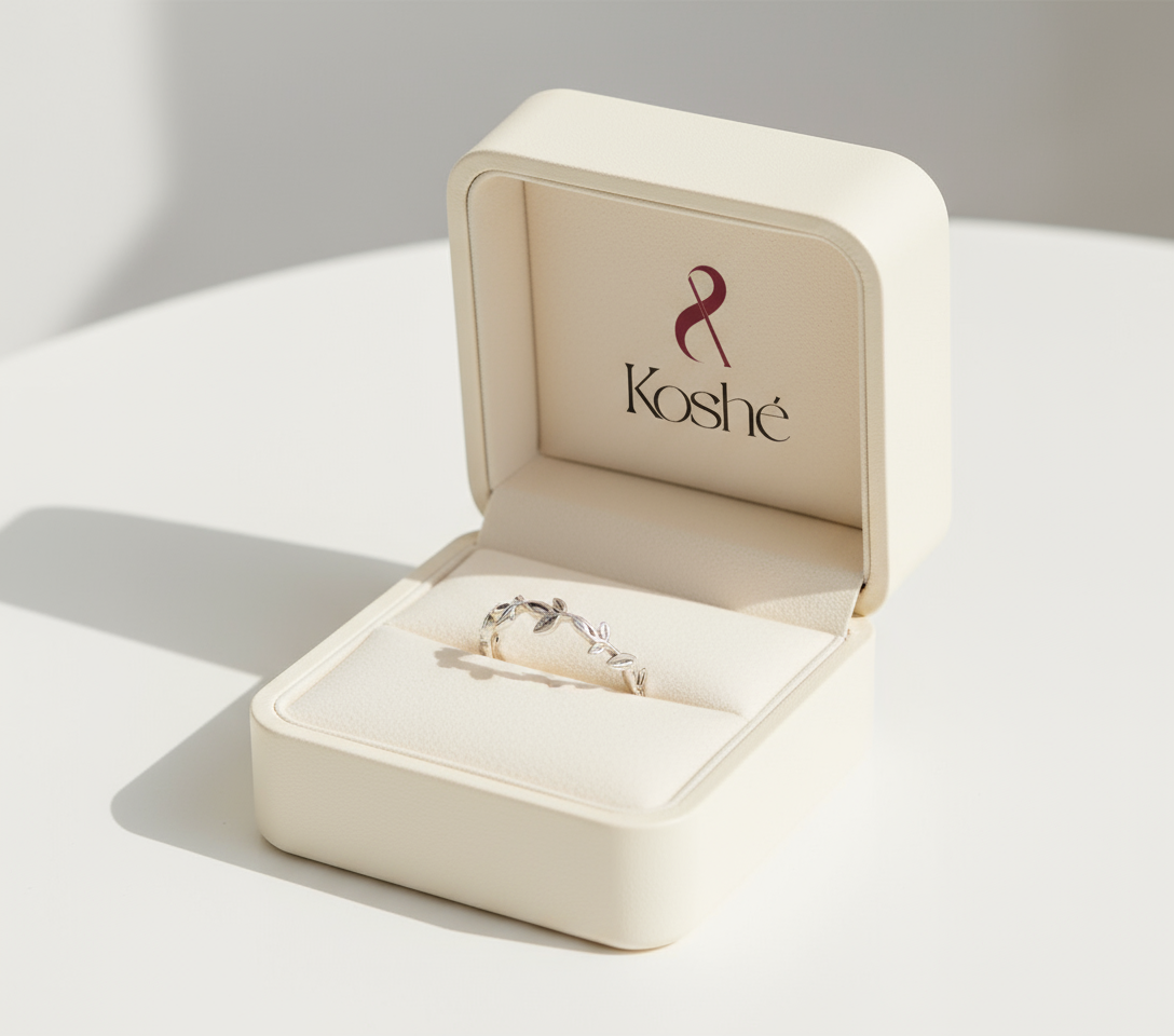 Silver Leaf Desire Ring