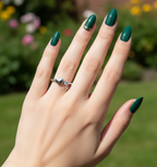 Silver Heart Charm Ring