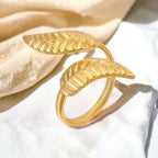 Pinterest Leaf Ring