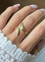 Pinterest Leaf Ring